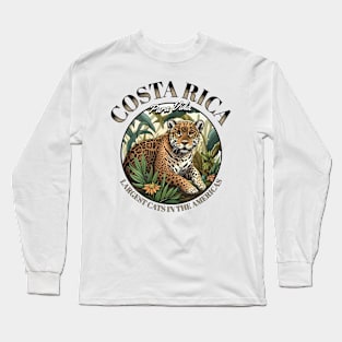 Apex Predator: Majestic Jaguar of Costa Rica Long Sleeve T-Shirt